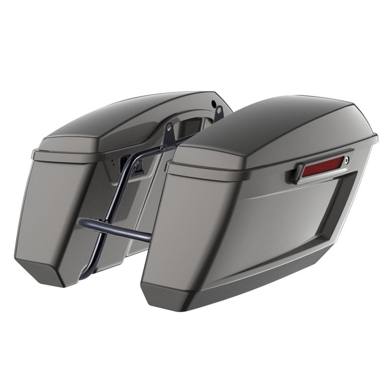 Advanblack Color Matched Holeshot 1.0 Performance Saddlebag Kit For M8 Low Rider S/ ST, Street Bob, Sport Glide,Softail Standard, Heritage Classic