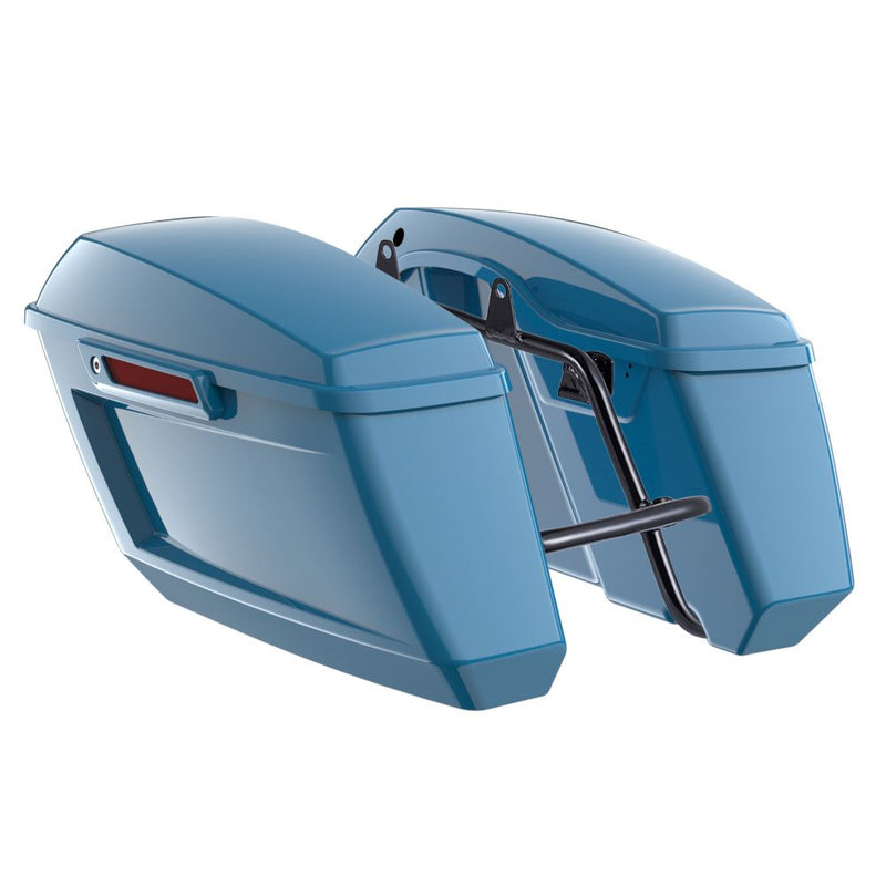 Advanblack Color Matched Holeshot 1.0 Performance Saddlebag Kit For M8 Low Rider S/ ST, Street Bob, Sport Glide,Softail Standard, Heritage Classic