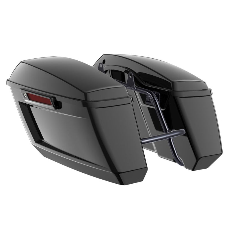 Advanblack Color Matched Holeshot 1.0 Performance Saddlebag Kit For M8 Low Rider S/ ST, Street Bob, Sport Glide,Softail Standard, Heritage Classic
