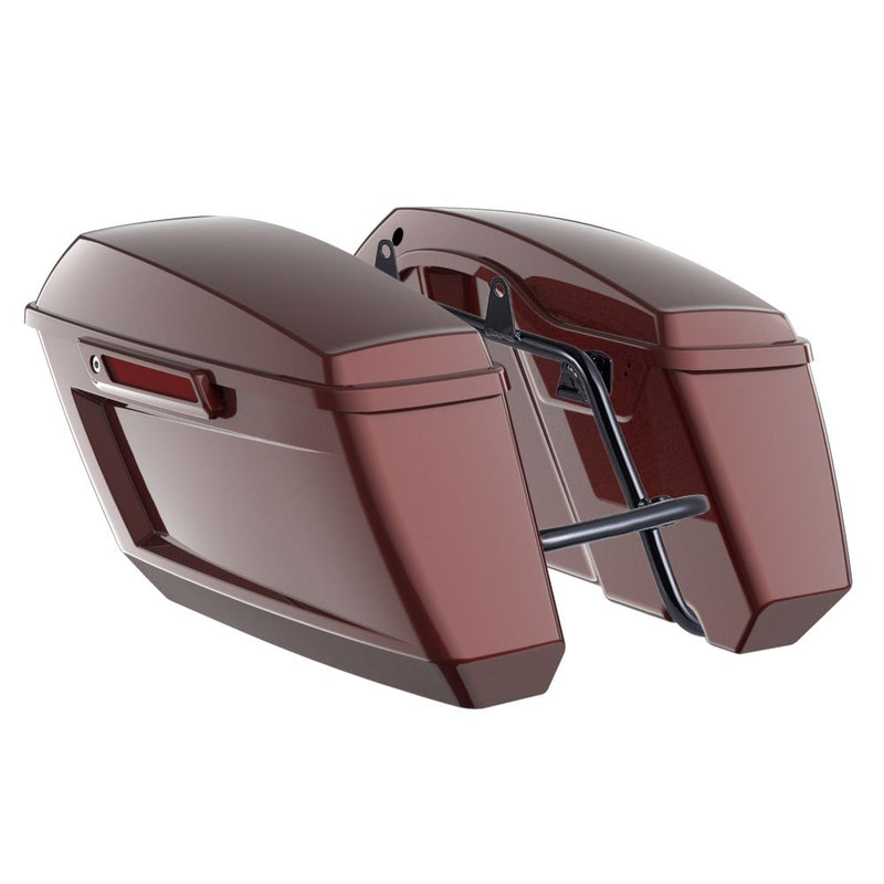 Advanblack Color Matched Holeshot 1.0 Performance Saddlebag Kit For M8 Low Rider S/ ST, Street Bob, Sport Glide,Softail Standard, Heritage Classic