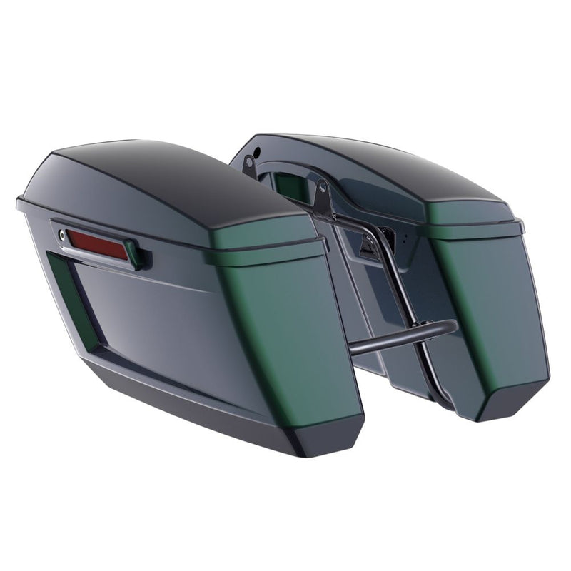 Advanblack Color Matched Holeshot 1.0 Performance Saddlebag Kit For M8 Low Rider S/ ST, Street Bob, Sport Glide,Softail Standard, Heritage Classic