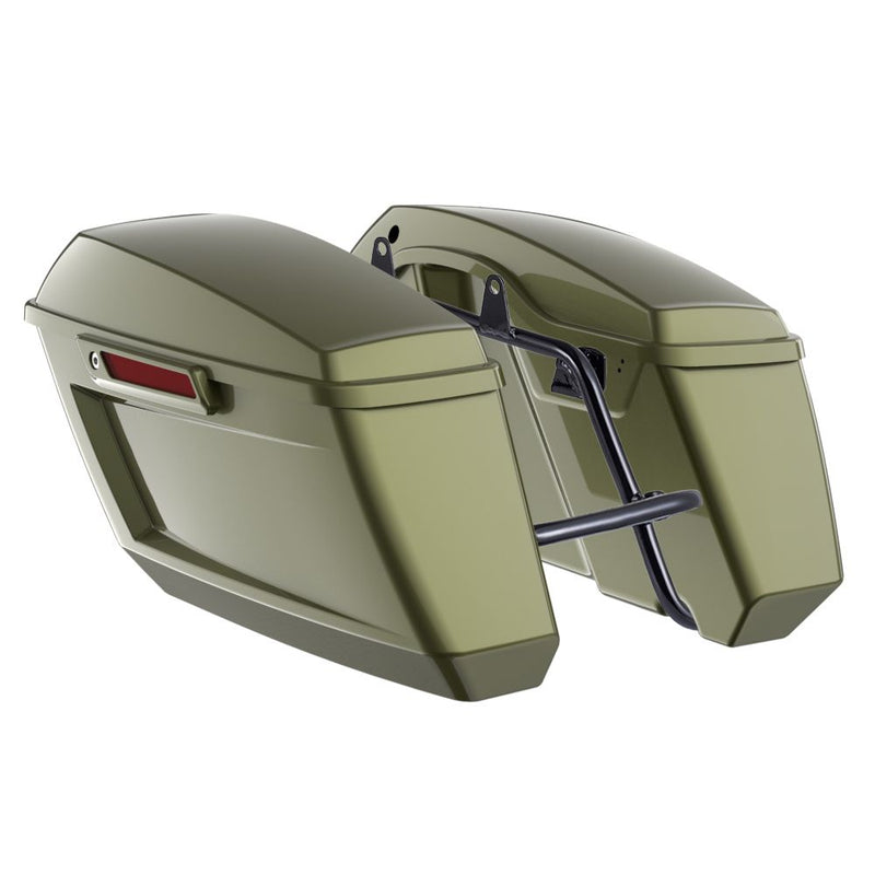 Advanblack Color Matched Holeshot 1.0 Performance Saddlebag Kit For M8 Low Rider S/ ST, Street Bob, Sport Glide,Softail Standard, Heritage Classic