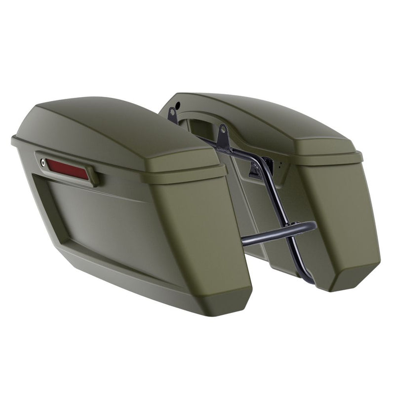 Advanblack Color Matched Holeshot 1.0 Performance Saddlebag Kit For M8 Low Rider S/ ST, Street Bob, Sport Glide,Softail Standard, Heritage Classic