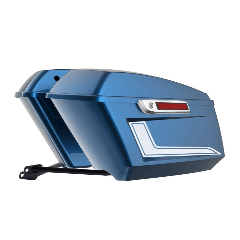 Advanblack Color Matched Holeshot 1.0 Performance Saddlebag Kit For M8 Low Rider S/ ST, Street Bob, Sport Glide,Softail Standard, Heritage Classic