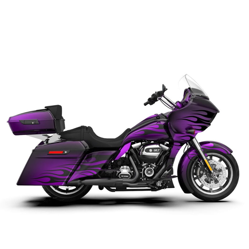 Advanblack Pyro Flame Pattern FULL BODY COLOR SWAP BUNDLE FOR HARLEY DAVIDSON 2015+  Road Glide