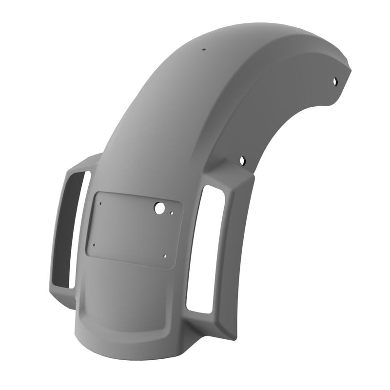 Advanblack Color Matched Holeshot 2.0 Chopped Rear Fender with Curved LED License Plate Bracket for '23.5-Up Harley Touring