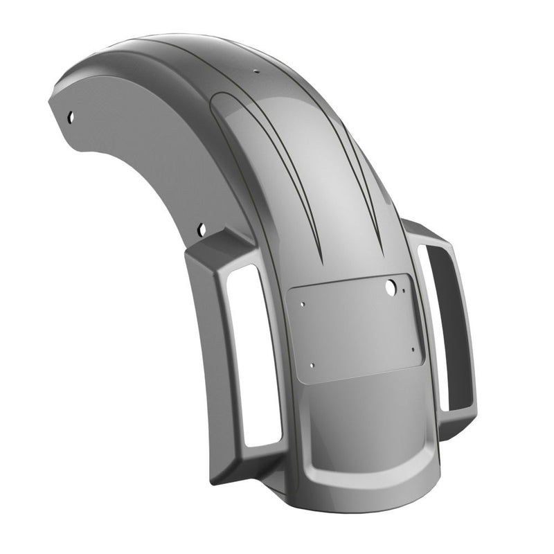 Advanblack Color Matched Holeshot 2.0 Chopped Rear Fender with Curved LED License Plate Bracket for '23.5-Up Harley Touring