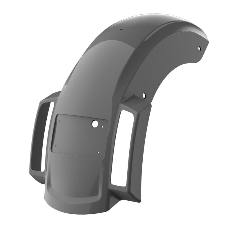 Advanblack Color Matched Holeshot 2.0 Chopped Rear Fender with Curved LED License Plate Bracket for '23.5-Up Harley Touring