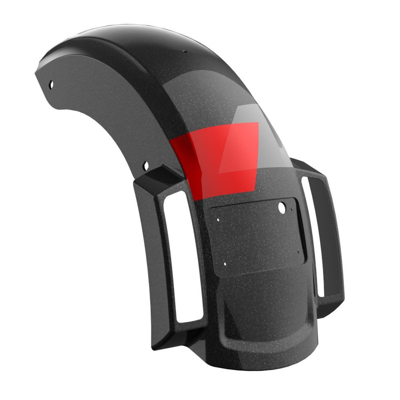 Advanblack Color Matched Holeshot 2.0 Chopped Rear Fender with Curved LED License Plate Bracket for '23.5-Up Harley Touring