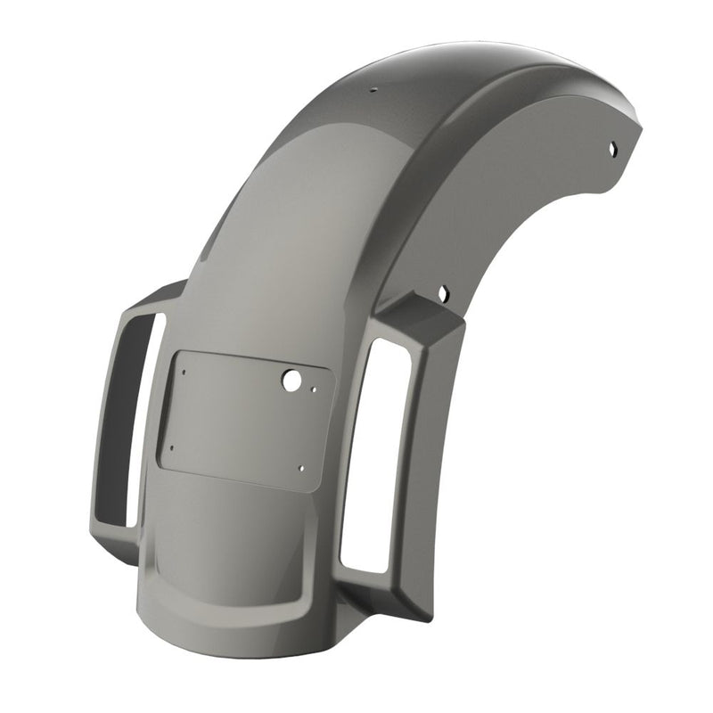 Advanblack Color Matched Holeshot 2.0 Chopped Rear Fender with Curved LED License Plate Bracket for '23.5-Up Harley Touring