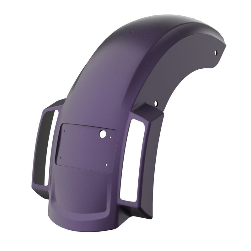 Advanblack Color Matched Holeshot 2.0 Chopped Rear Fender with Curved LED License Plate Bracket for '23.5-Up Harley Touring