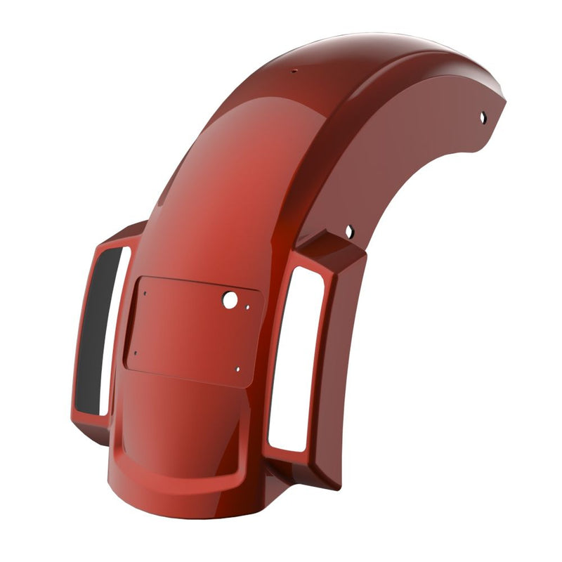 Advanblack Color Matched Holeshot 2.0 Chopped Rear Fender with Curved LED License Plate Bracket for '23.5-Up Harley Touring