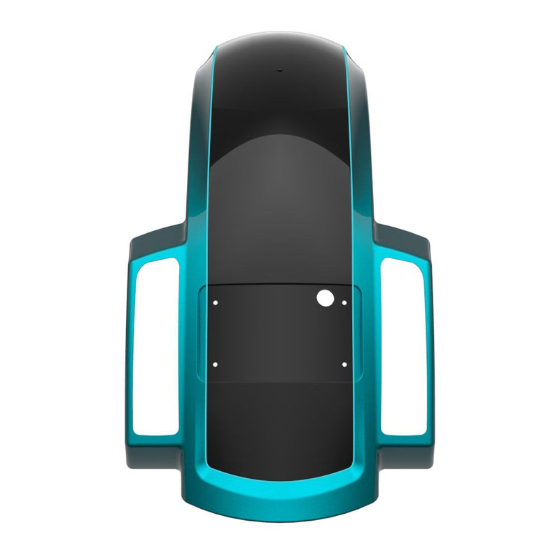 Advanblack Color Matched Holeshot 2.0 Chopped Rear Fender with Curved LED License Plate Bracket for '23.5-Up Harley Touring