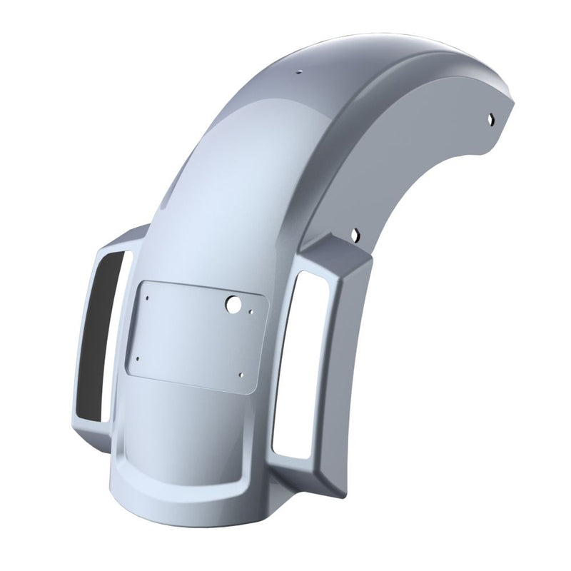 Advanblack Color Matched Holeshot 2.0 Chopped Rear Fender with Curved LED License Plate Bracket for '23.5-Up Harley Touring