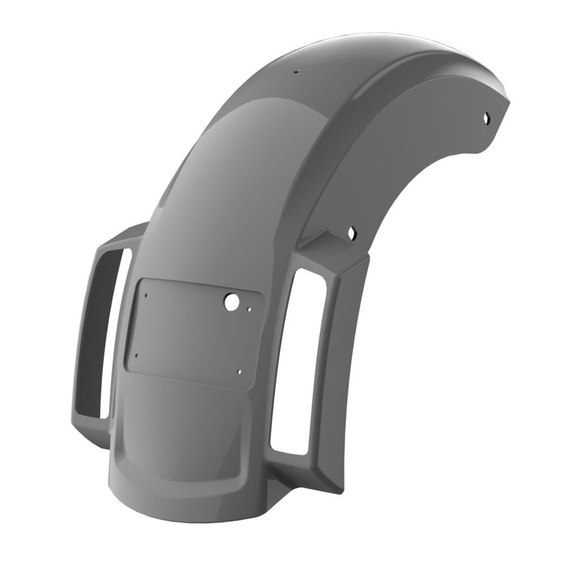 Advanblack Color Matched Holeshot 2.0 Chopped Rear Fender with Curved LED License Plate Bracket for '23.5-Up Harley Touring