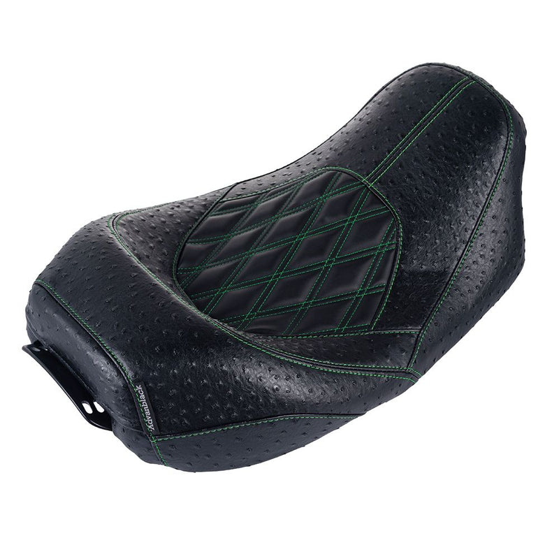 Advanblack  Quest Low Profile Custom Stitiching Rider Seat for 2009-2023 Harley Touring