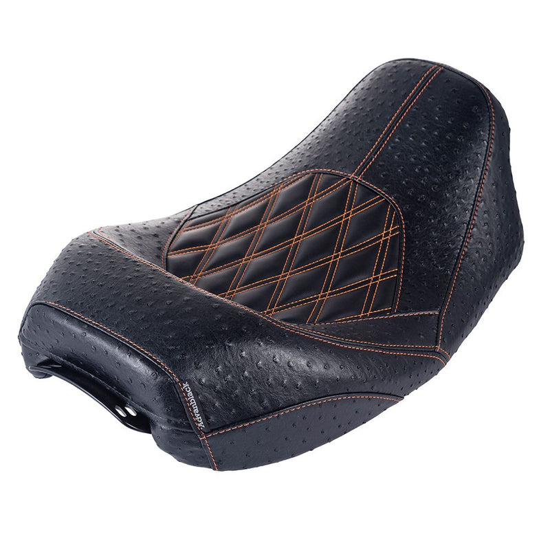 Advanblack  Quest Low Profile Custom Stitiching Rider Seat for 2009-2023 Harley Touring