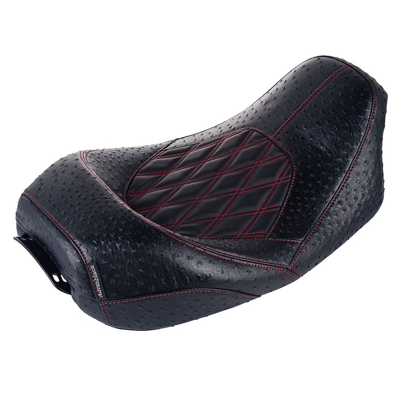 Advanblack  Quest Low Profile Custom Stitiching Rider Seat for 2009-2023 Harley Touring
