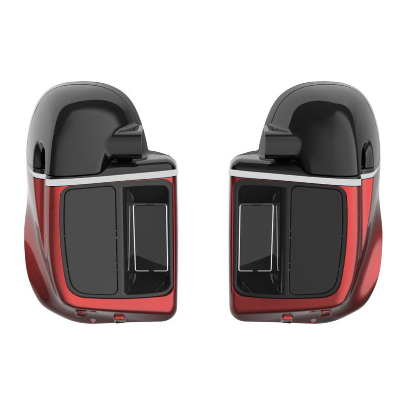 Advanblack Custom Two Tone Rushmore Lower Vented Fairings for 2014-2023 Harley Touring
