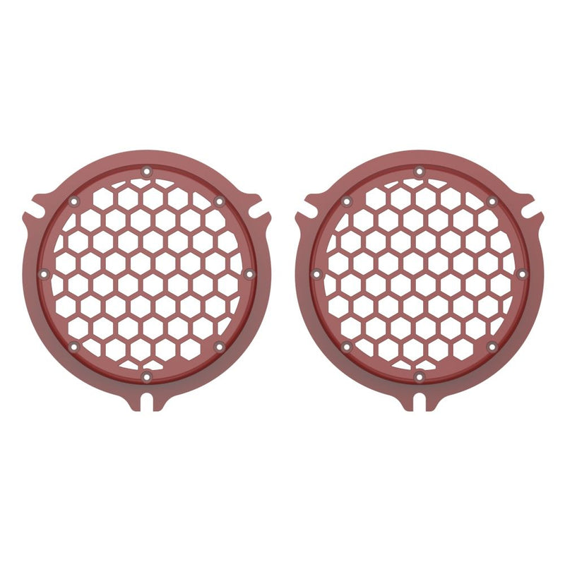Advanblack HEX Speaker Grills Color Matched For 2014+ Electric Glide / Street Glide Inner Fairing
