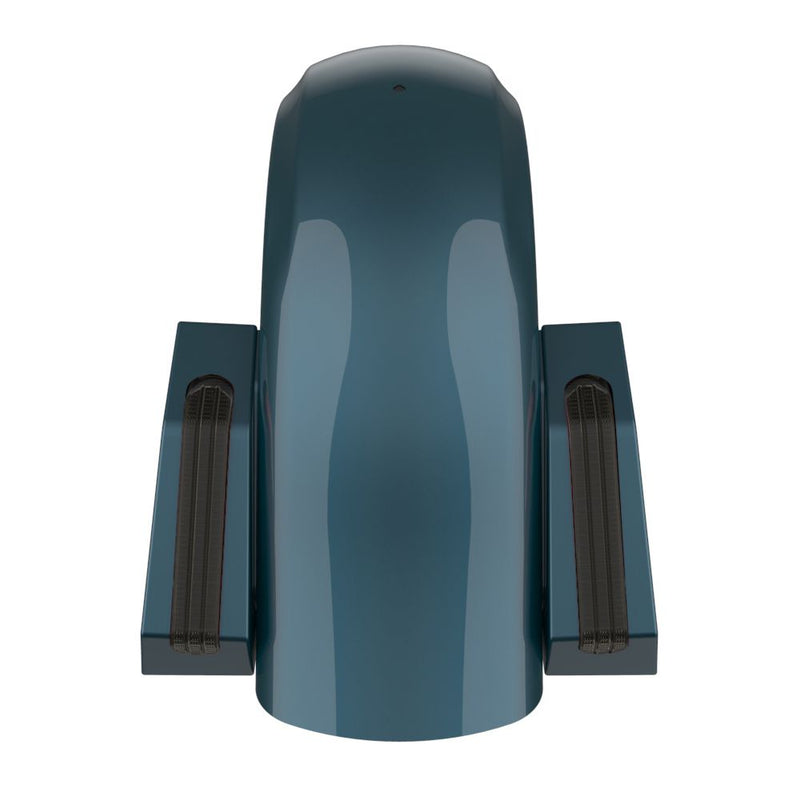 Advanblack Color Matched Holeshot 1.0 Chopped Rear Fender  for '09-'23 Harley Touring