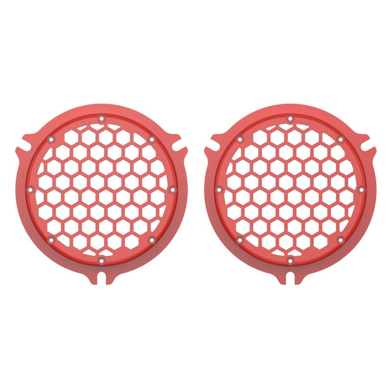 Advanblack HEX Speaker Grills Color Matched For 2014+ Electric Glide / Street Glide Inner Fairing