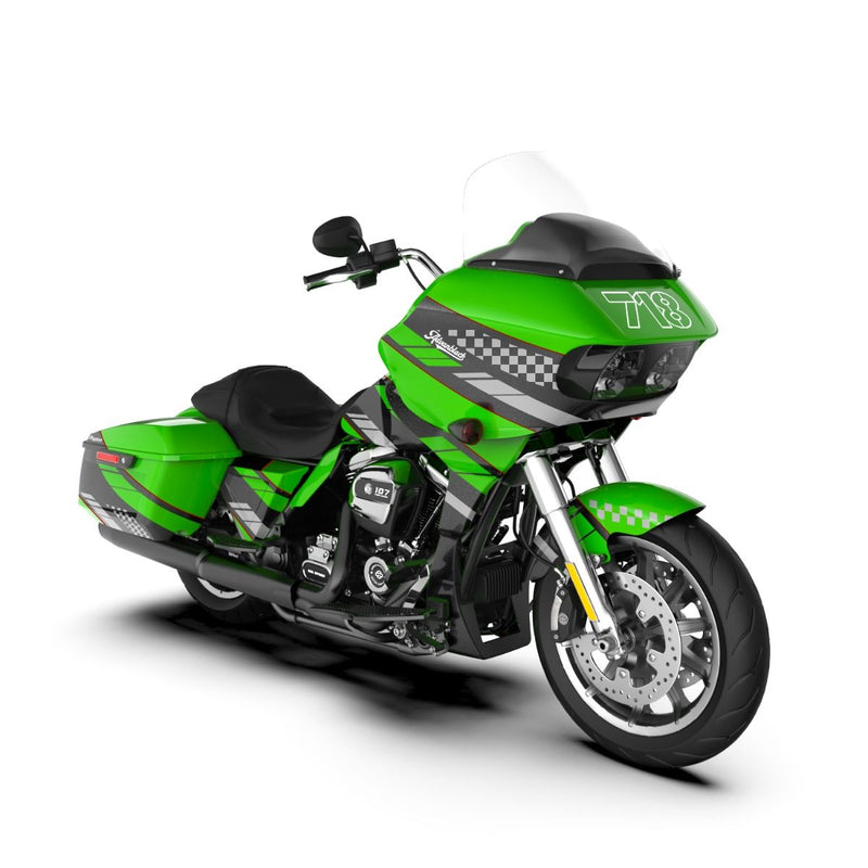 Advanblack Raging Pulse Holeshot FULL BODY COLOR SWAP BUNDLE FOR '14-'23 HARLEY Touring