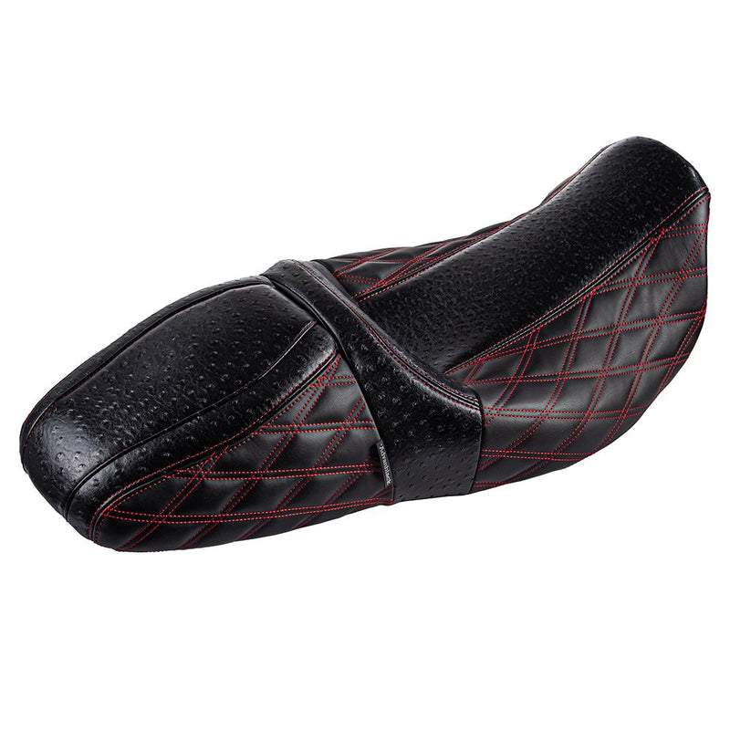 Advanblack RAPTOR SEAT WITH DIAMOND STITCHING & OSTRICH LEATHER FOR '09-'23 HARLEY TOURING