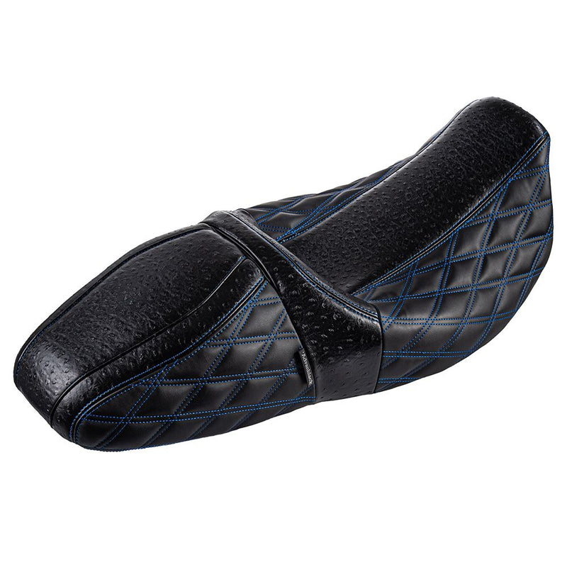 Advanblack RAPTOR SEAT WITH DIAMOND STITCHING & OSTRICH LEATHER FOR '09-'23 HARLEY TOURING