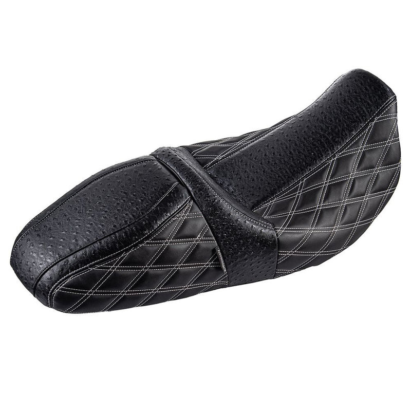 Advanblack RAPTOR SEAT WITH DIAMOND STITCHING & OSTRICH LEATHER FOR '09-'23 HARLEY TOURING