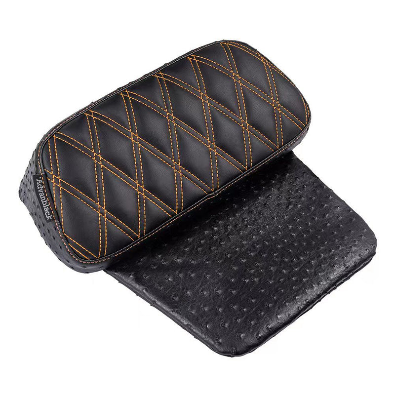 Advanblack Raptor Small Backrest Pad with Custom Stitching for Harley Touring