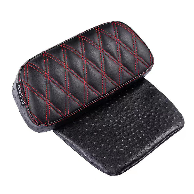 Advanblack Raptor Small Backrest Pad with Custom Stitching for Harley Touring