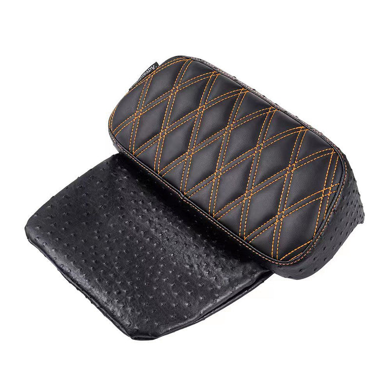 Advanblack Raptor Small Backrest Pad with Custom Stitching for Harley Touring