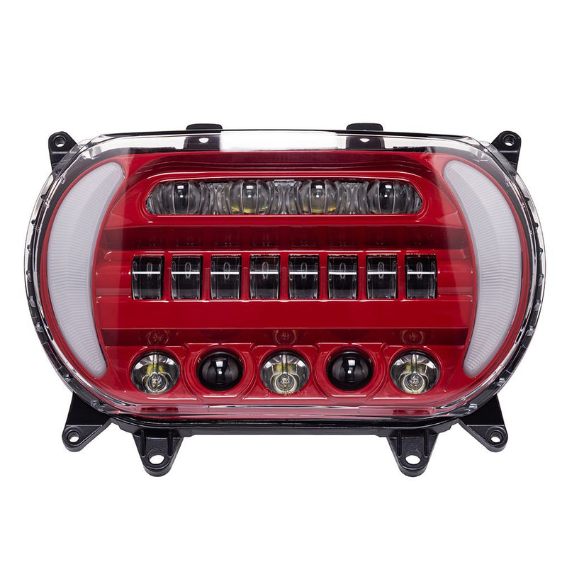 Advanblack Color Matched "ATTACK" LED Headlight for 2015-2021 Harley Road Glide