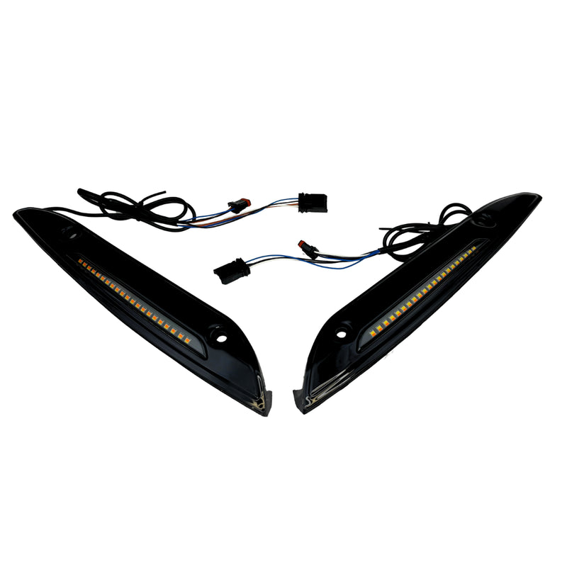 CUSTOM DYNAMICS Windshield Trim W/ Standard Led Turn Signals