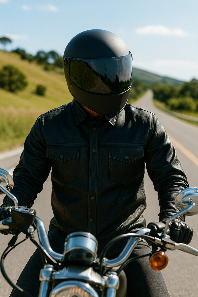 Titan - Mens Premium Leather Shirt Jacket
