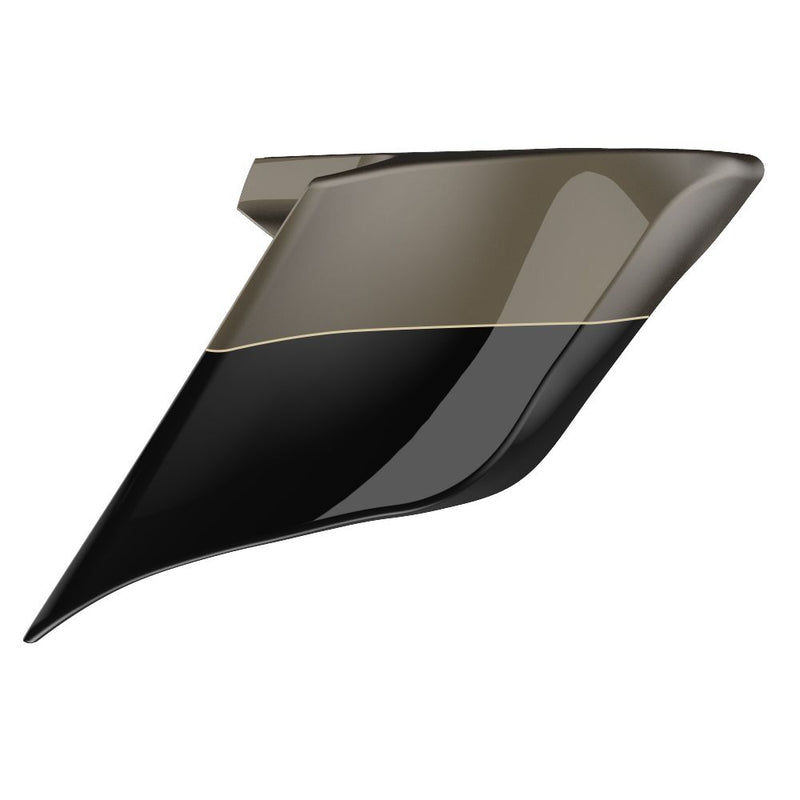 Advanblack Custom Two Tone ABS Stretched Side Cover Panel for 2014-2023 Harley Davidson Touring