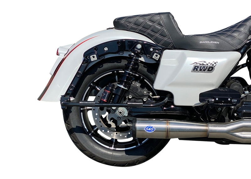 RWD RS-2 Rear Shock shown installed on a Harley Touring