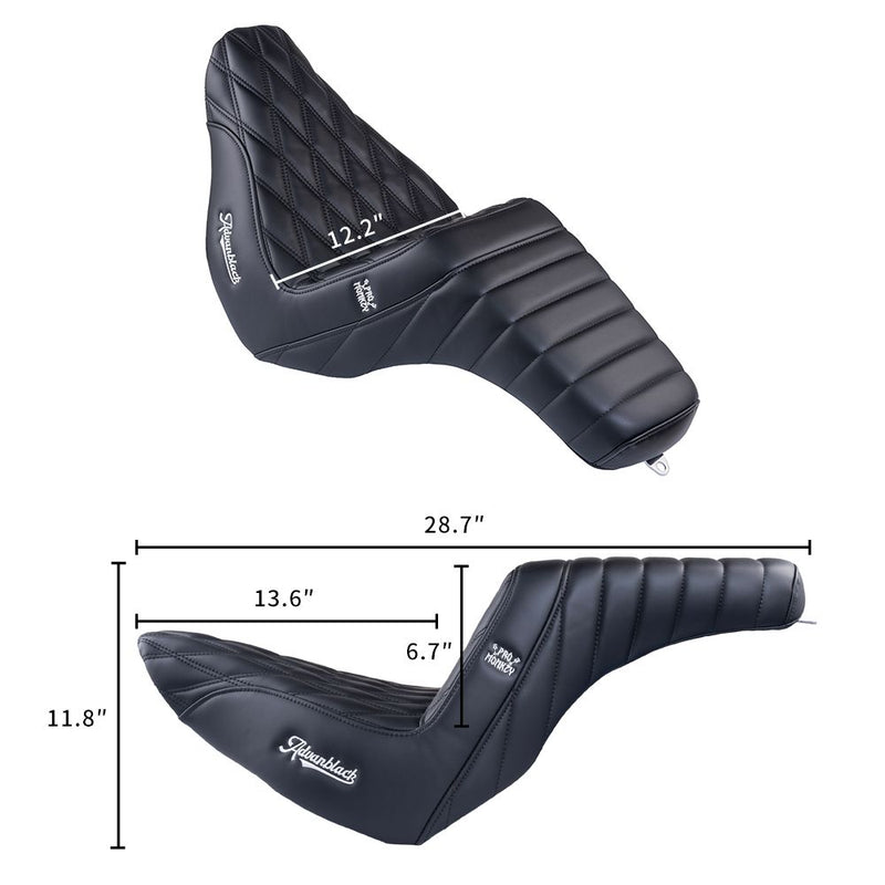 ADVANBLACK "PROMONKEY" LOW PROFILE TWO-UP SEAT FOR '2018+ HARLEY Low Rider/ S/ ST