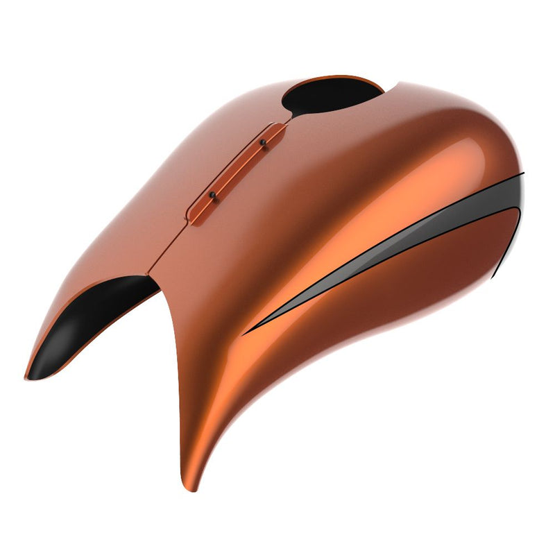 Advanblack Custom Two Tone Stretched Tank Cover for Harley '09-'23 Street Glide & Road Glide & Road King