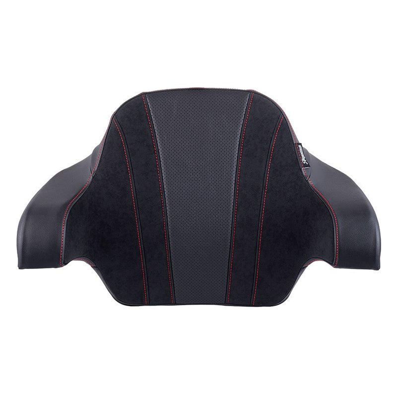 Advanblack SIK Baggers Wrap Around King Backrest Pad for 2014-later Harley Touring King Rear Tour Trunk Pack