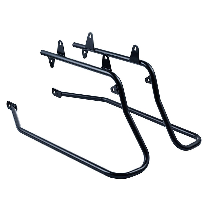 Advanblack Black Hard Saddlebags Conversion Brackets for '94-'17 Softail Heritage, Deluxe, Fatboy, Springer