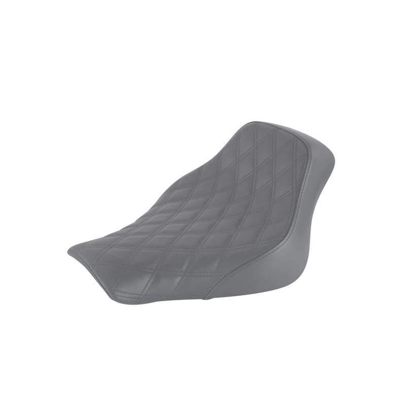 SADDLEMEN Renegade Solo Seat - Lattice Stitched - Black - Softail '18-'20