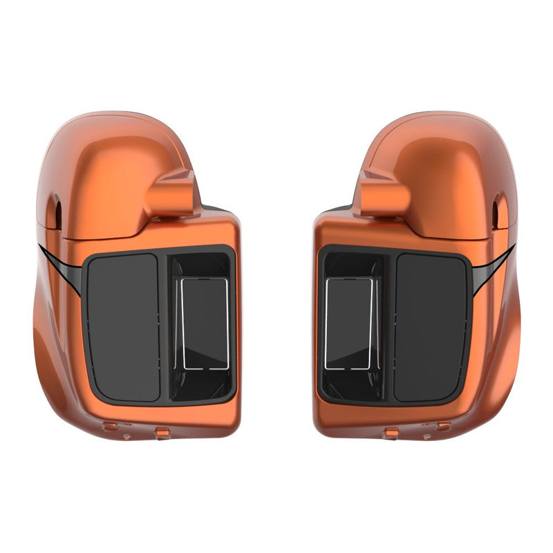 Advanblack Custom Two Tone Rushmore Lower Vented Fairings for 2014-2023 Harley Touring