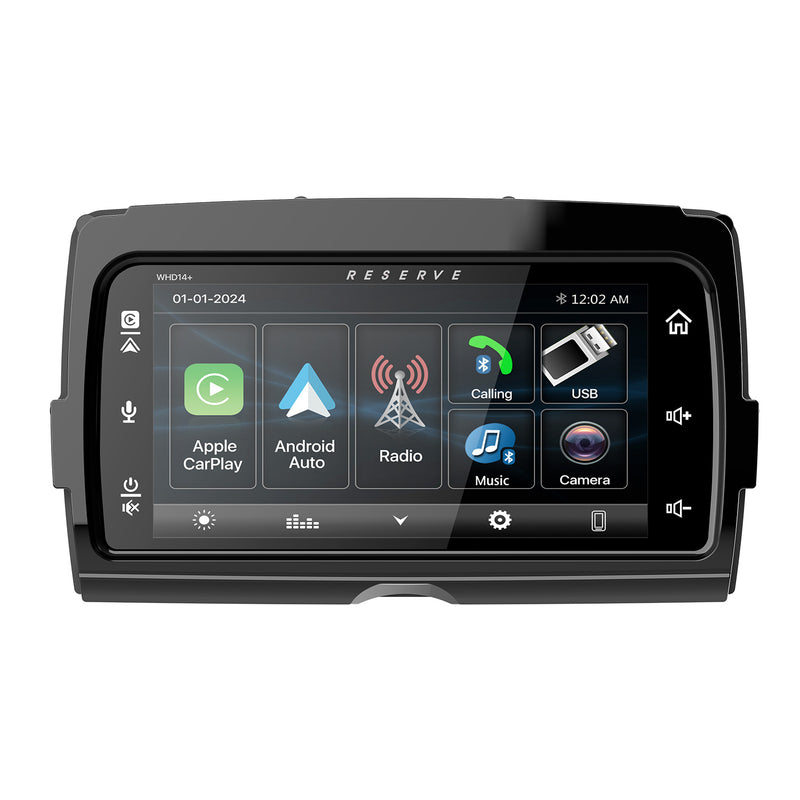 soundstream harley radio WHD14+ displaying home screen