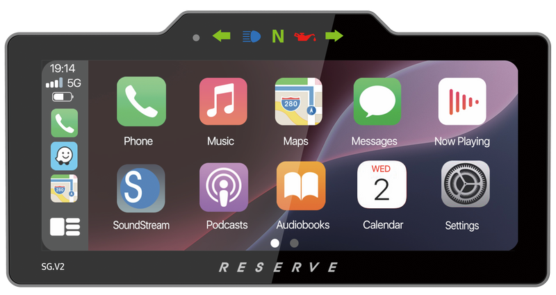 soundstream harley radio soundstream sg.v2 displaying apple carplay