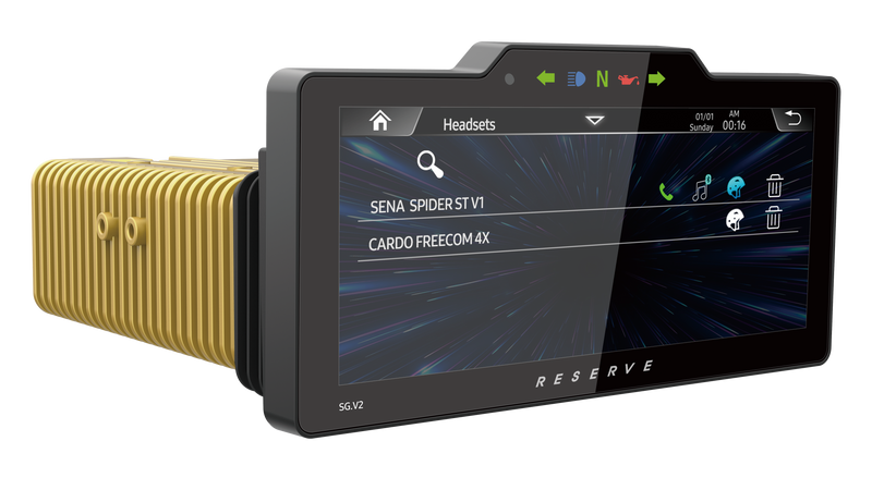 soundstream harley radio soundstream sg.v2 displaying headset screen