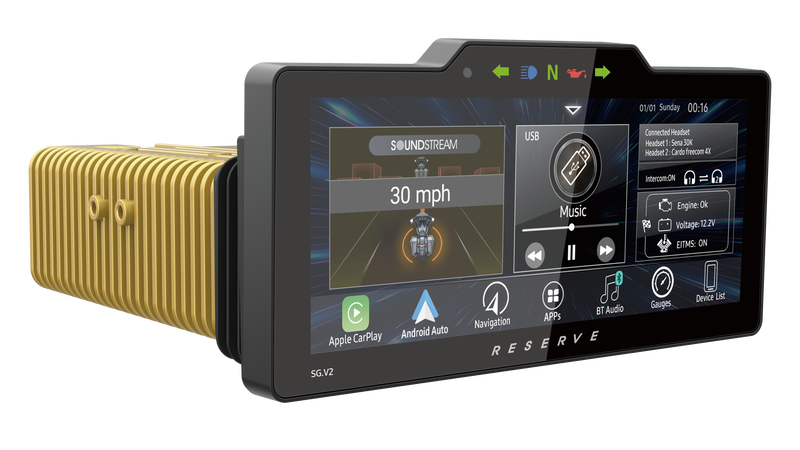 soundstream harley radio soundstream sg.v2 displaying homescreen 2