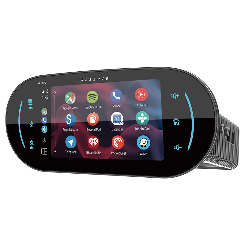 soundstream harley radio soundstream whd.rg displaying android auto at a different angle