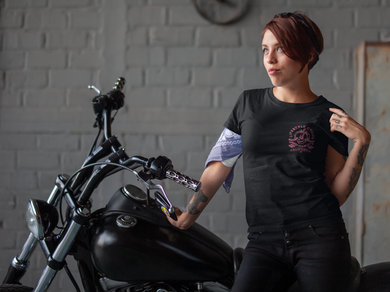 LIFESTYLE CYCLE Used Harley Skull Tee Shirt